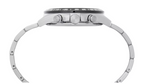Lorus Men's Chronograph Watch with Black Dial and Silver Strap RM397HX9