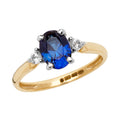 9ct White Gold Sapphire Dress Ring  CT RN1205S