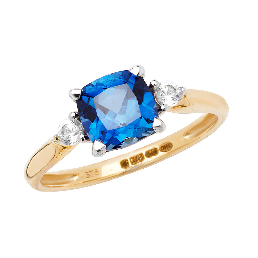 9ct White Gold Sapphire Dress Ring  CT RN1206S
