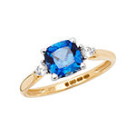 9ct White Gold Sapphire Dress Ring  CT RN1206S
