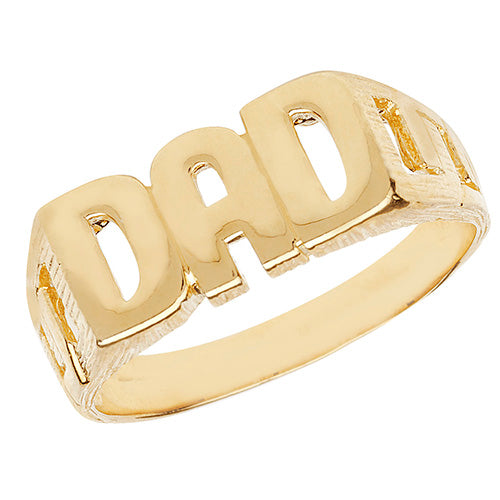 Modrwy Dad Aur Melyn 9ct
