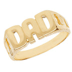 Modrwy Dad Aur Melyn 9ct