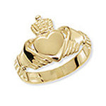 9ct Yellow Gold Claddagh Ring
