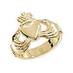 9ct Yellow Gold Claddagh Ring