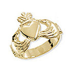 9ct Yellow Gold Claddagh Ring