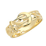 9ct Yellow Gold Buckle Ring