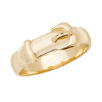 9ct Yellow Gold Buckle Ring
