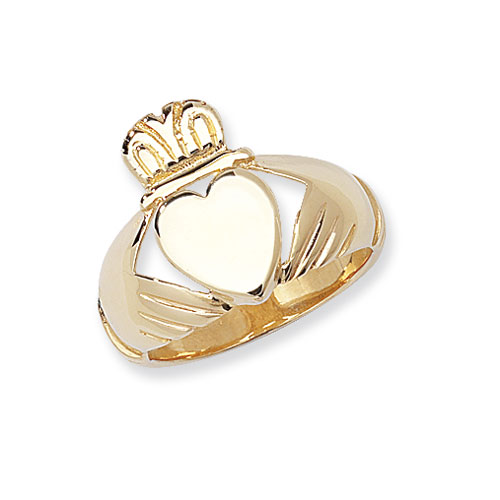 9ct Yellow Gold Claddagh Ring