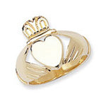 9ct Yellow Gold Claddagh Ring