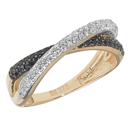 9ct White Gold Dress Ring