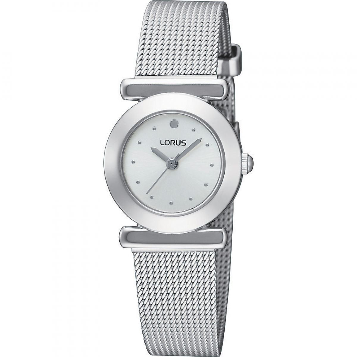 Lorus Ladies Silver Milanese Strap Analogue Watch RRS53RX9