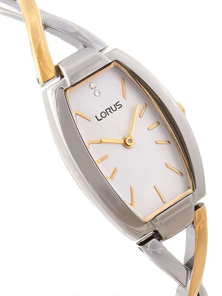 Lorus Ladies Watch with White Dial and Two Tone Bracelet RRW51EX9