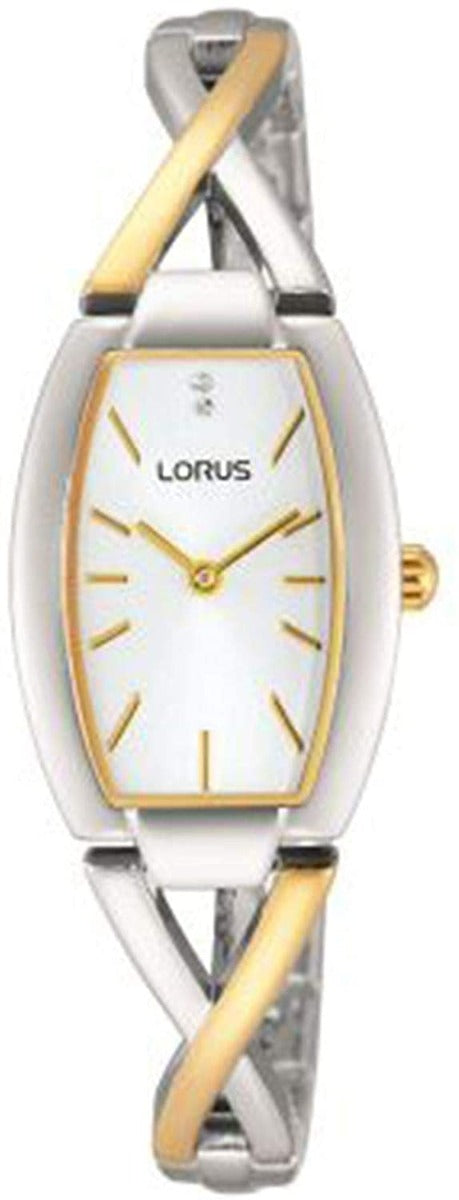 Lorus Ladies Watch with White Dial and Two Tone Bracelet RRW51EX9