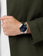 Lorus Classic Mens Watch with Blue Dial and Silver Bracelet RRX65HX9