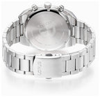 Lorus Men's Chronograph Watch with Black Dial and Silver Strap RT361KX9
