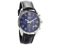 Lorus Mens Analogue Quartz Chronograph Watch With Black Leather Strap RT383FX9
