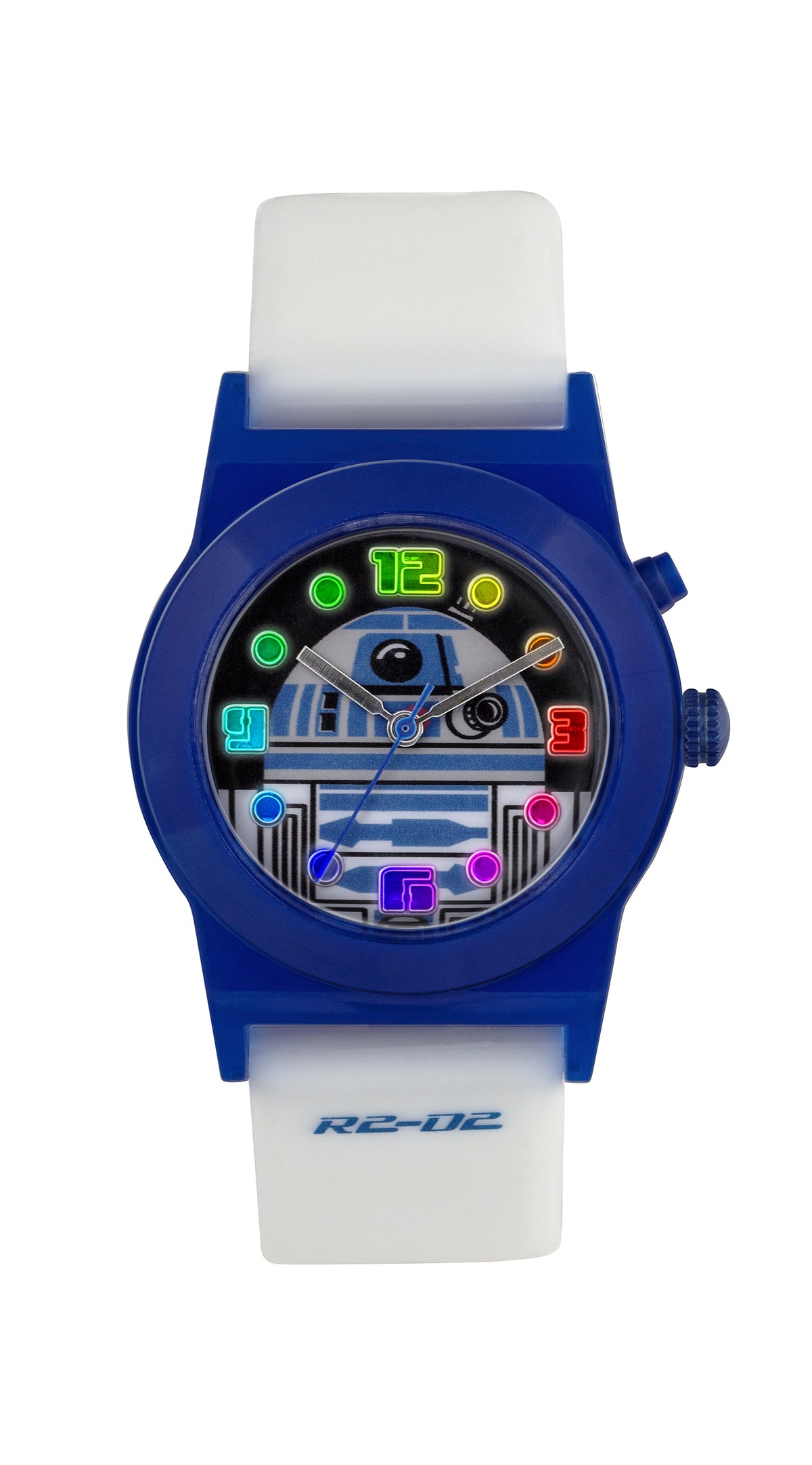 Tikkers Star Wars R2-D2 Kids Watch With Light Up Dial Analogue Display And White Silicon Strap RTD3206