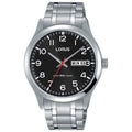 Lorus Mens Black Dial Watch RXN37DX9