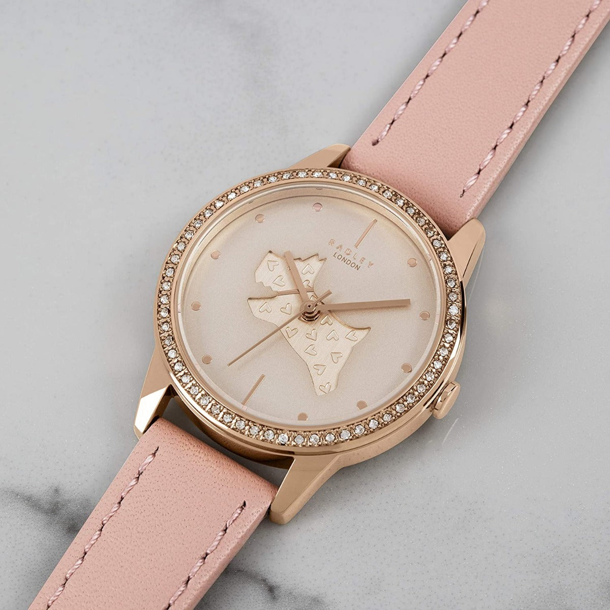 Radley Ladies Watch with Cream Dial and Blush Pink Leather Strap RY21178