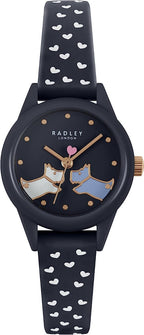 Radley Ladies Watch with Blue Dial and Silicone Strap RY21262