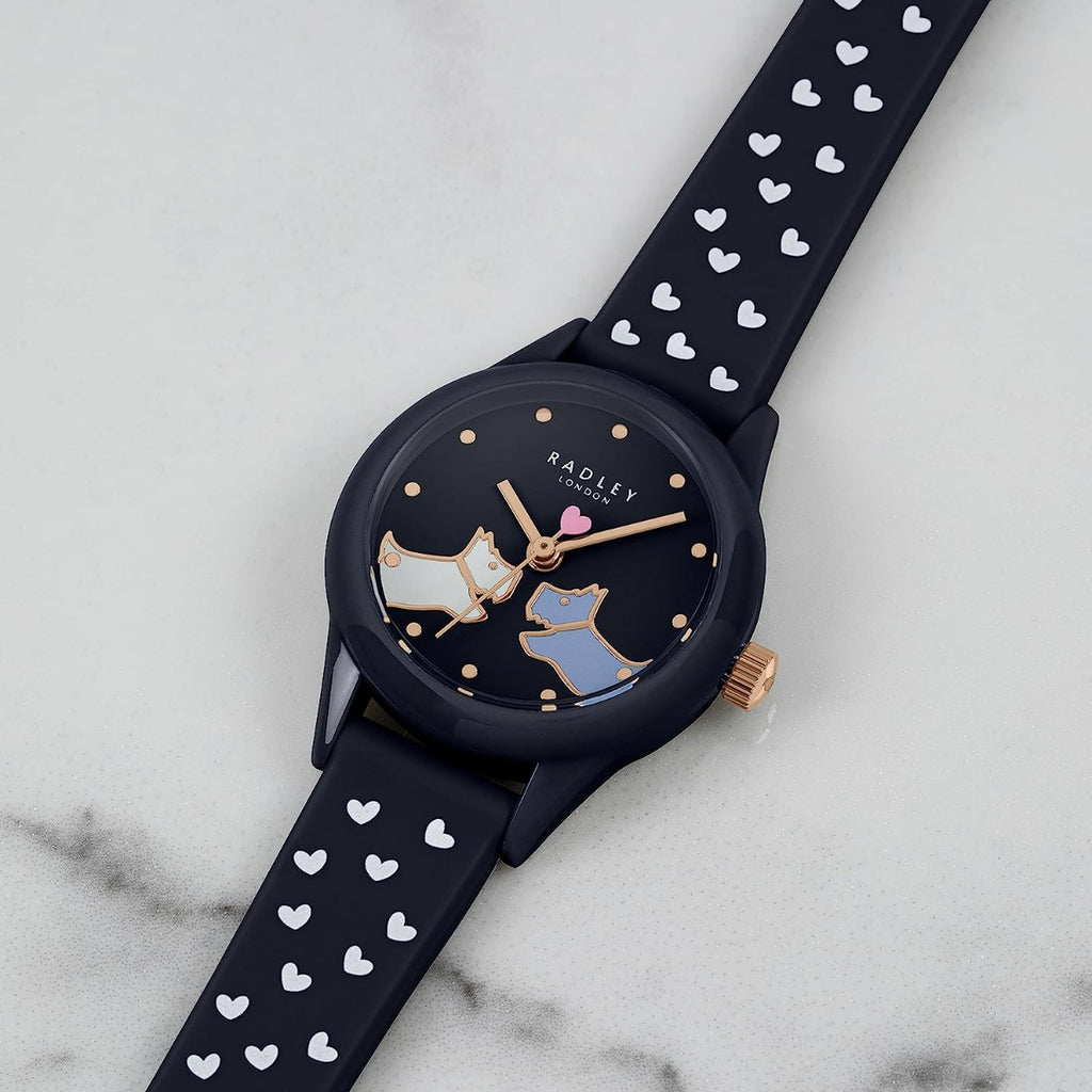 Radley Ladies Watch with Blue Dial and Silicone Strap RY21262