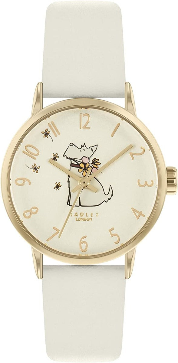 Radley Ladies Watch with Champagne Dial and Cream Leather Strap RY21264