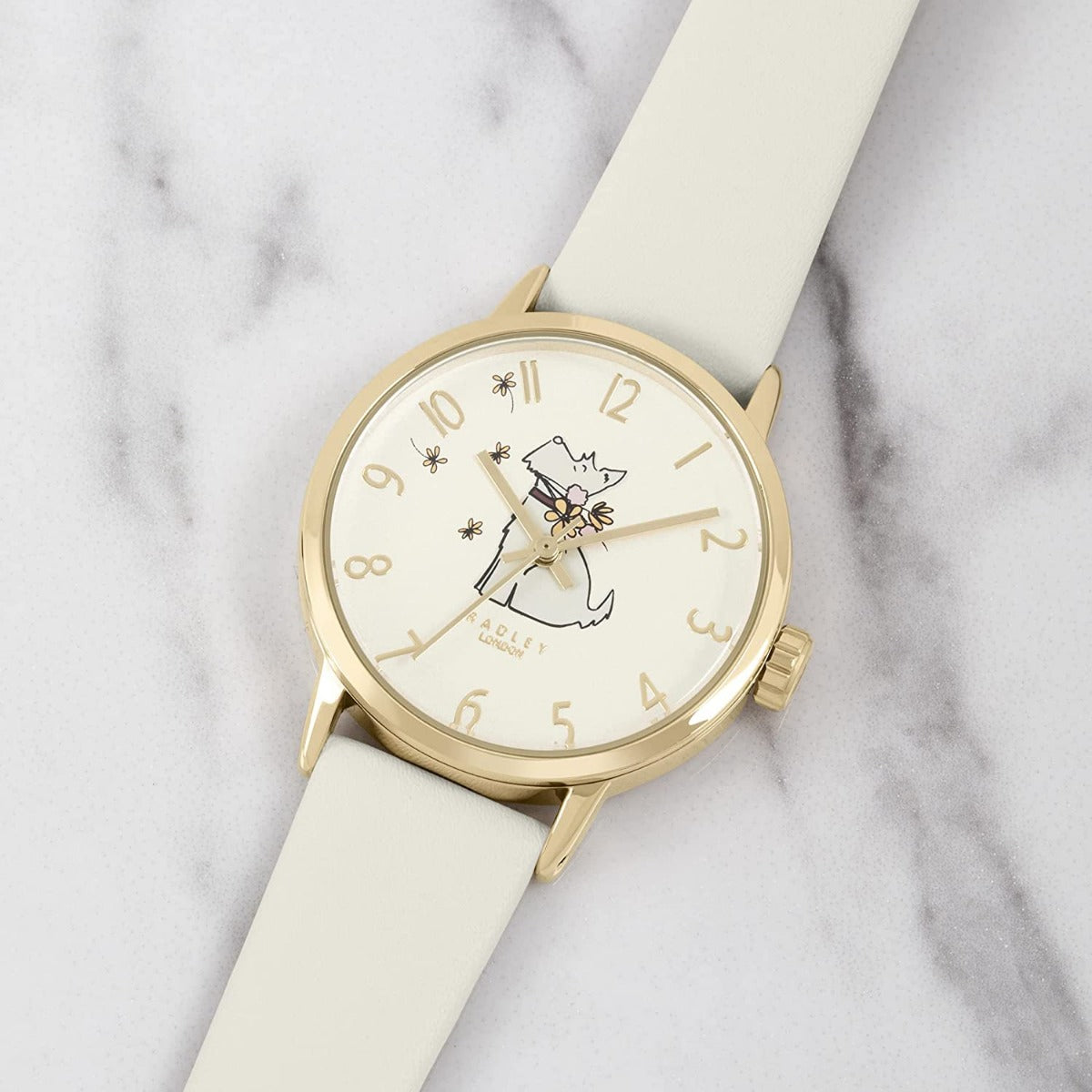 Radley Ladies Watch with Champagne Dial and Cream Leather Strap RY21264