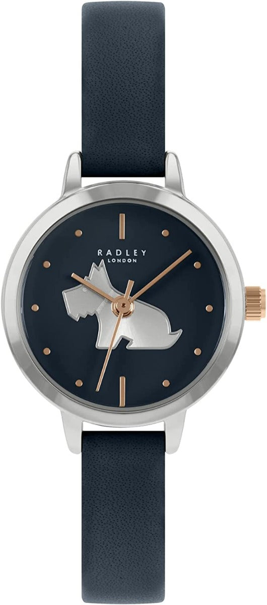 Radley Ladies Watch & Necklace Set with Black Dial and Black Leather Strap RY21303A-SET