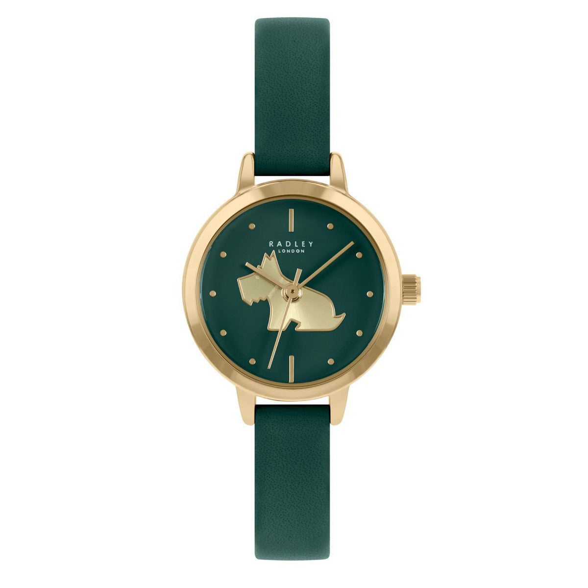 Radley Ladies Watch & Necklace Set with Green Dial and Green Leather Strap RY21308A-SET