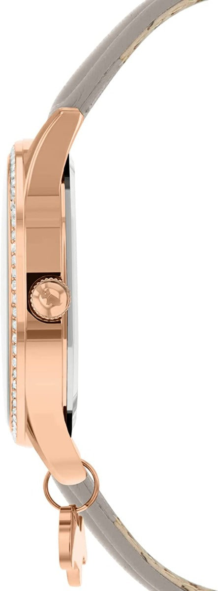 Radley Ladies Watch & Earrings Set with Rose Gold Dial and Grey Leather Strap RY21328A-SET