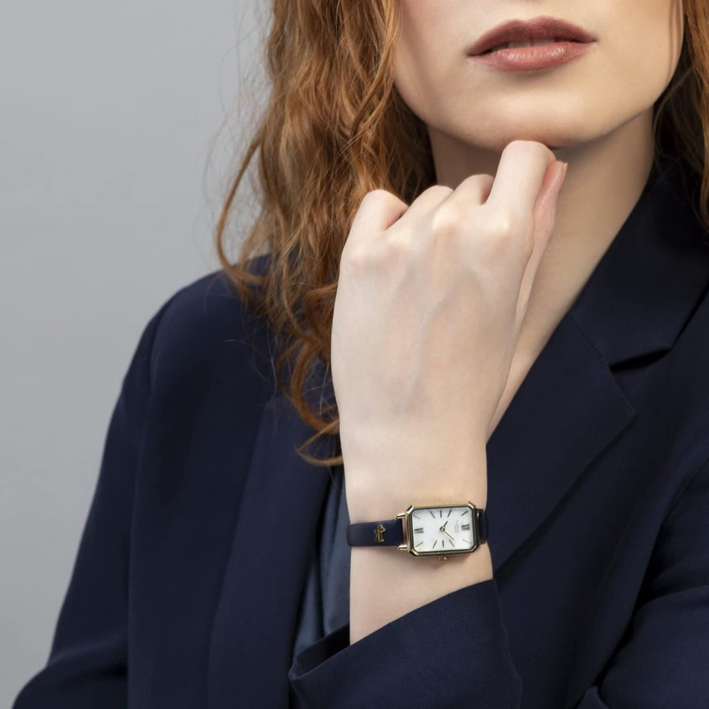 RADLEY Ladies Watch with Mother of Pearl Dial and Blue Leather Strap RY21390