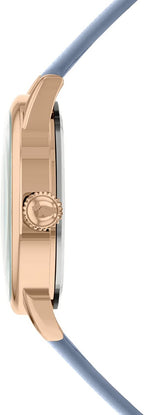 Radley Ladies Watch with Rose Gold Dial and Blue Leather Strap RY21396A