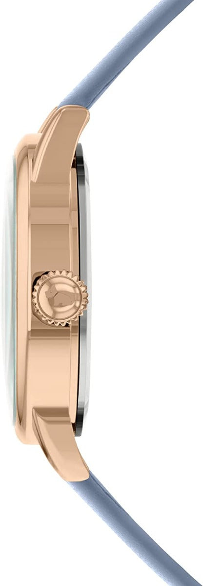 Radley Ladies Watch with Rose Gold Dial and Blue Leather Strap RY21396A
