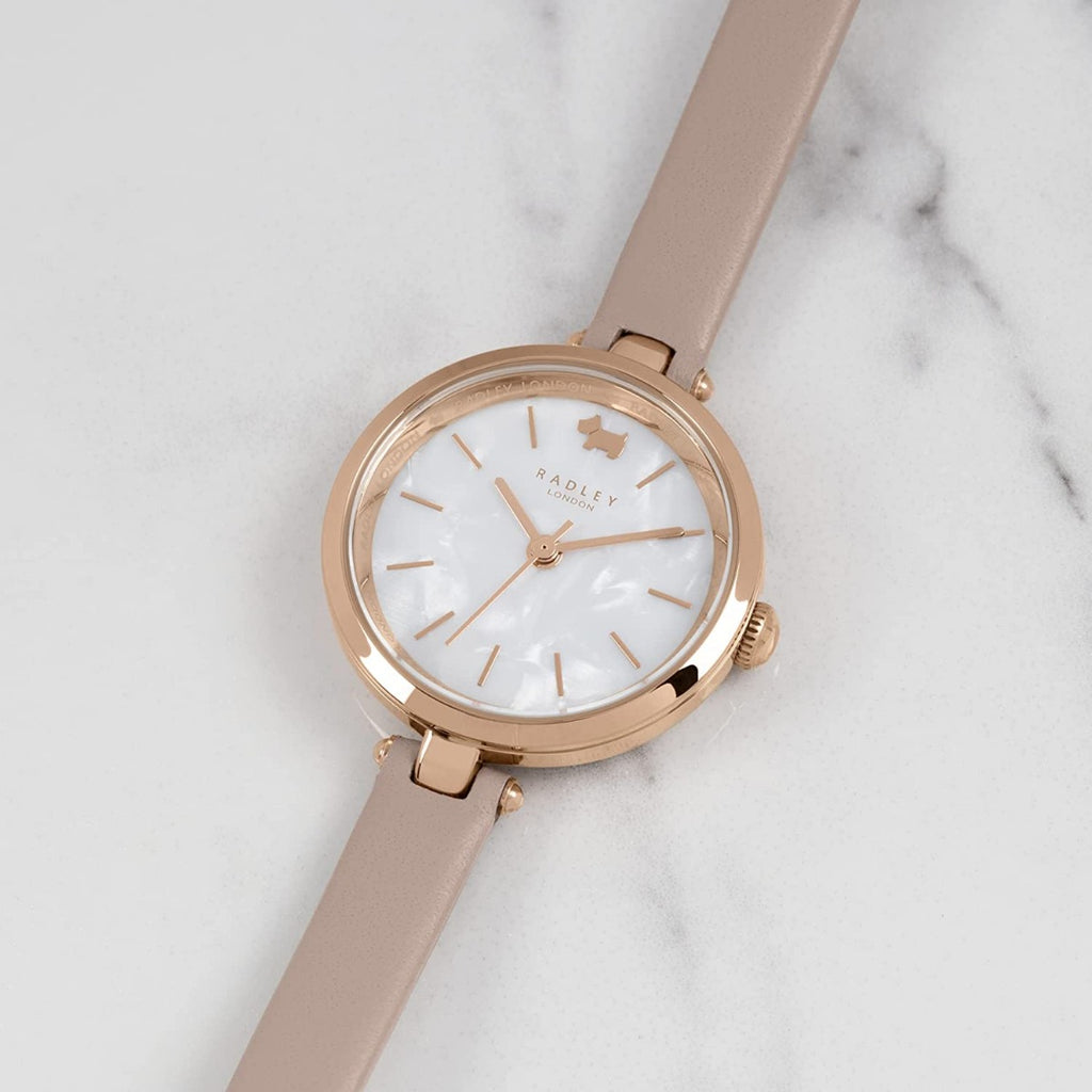 Radley Ladies Watch with Mother of Pearl Dial and Nude Strap RY21436A