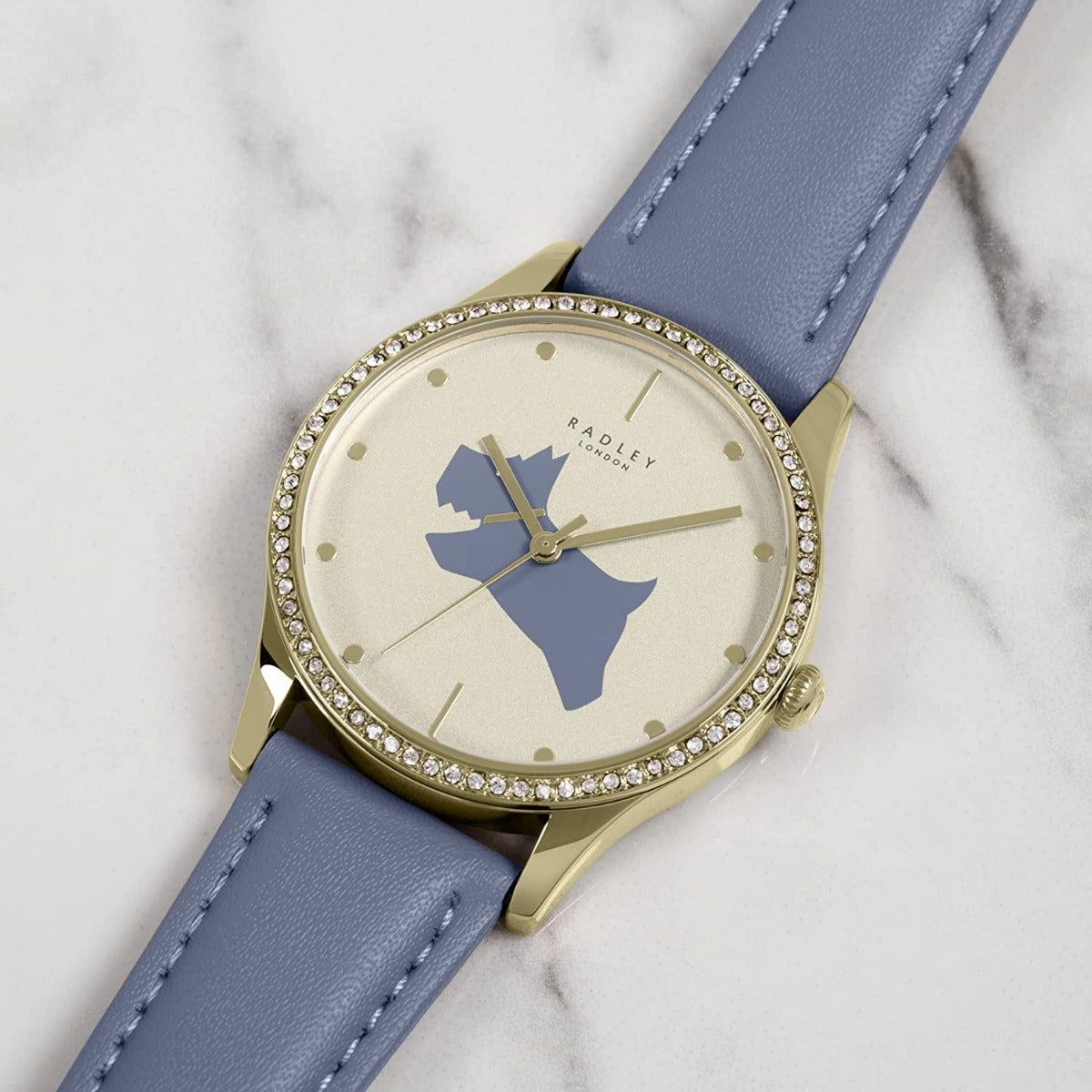 Radley Ladies Watch with Cream Dial and Blue Leather Strap RY21454A