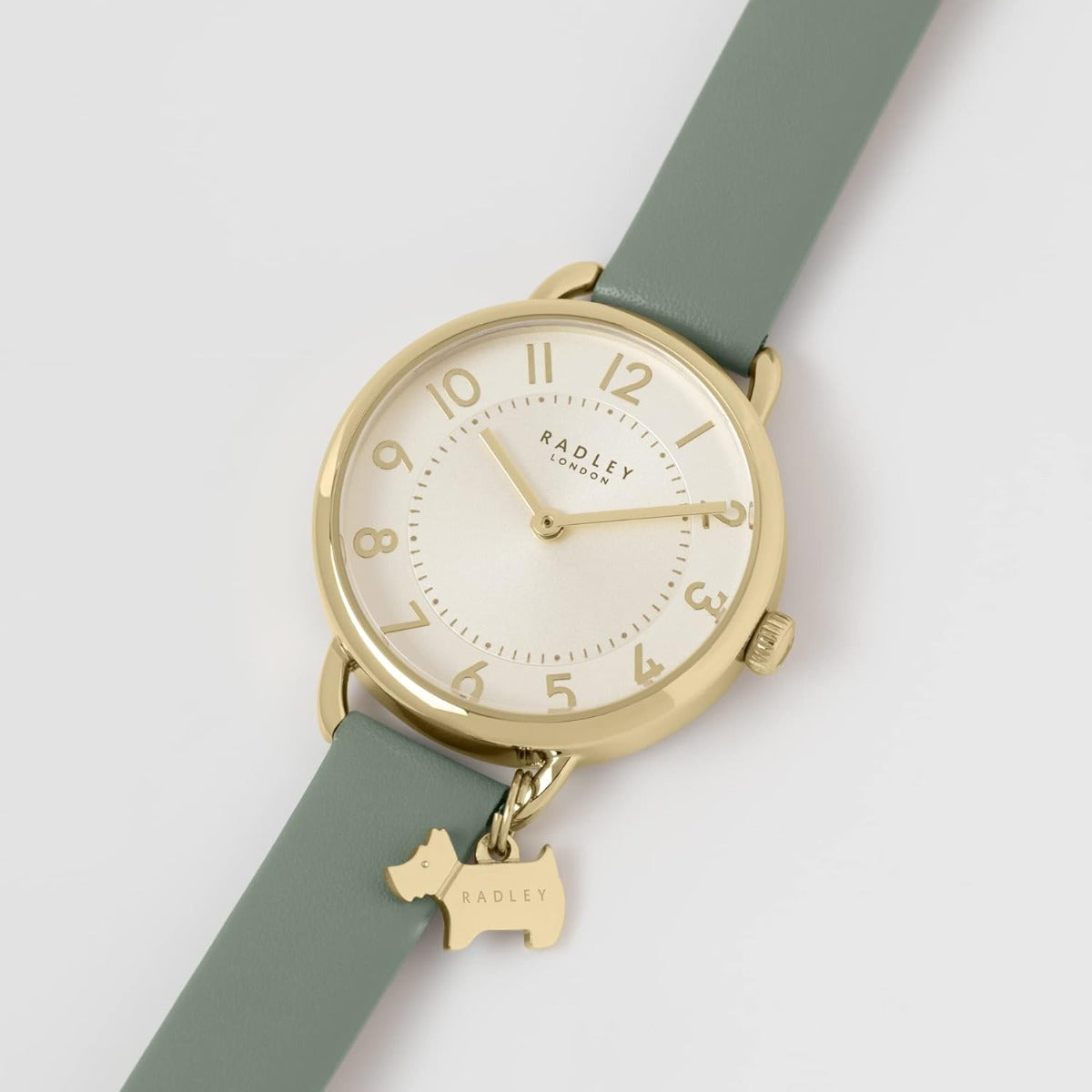 Radley Ladies Watch with Champagne Dial and Green Leather Strap RY21466