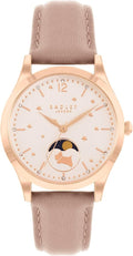 Cloc Merched RADLEY gyda Strap Lledr Pinc RY21498