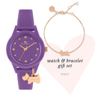 Radley Ladies Watch with Purple Dial & Strap with Matching Bracelet RY21690