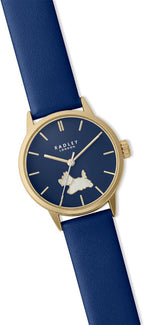 RADLEY Ladies Watch with Blue Dial and Blue Leather Strap RY21770A