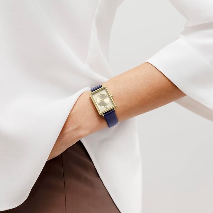 RADLEY Ladies Watch with Gold Dial and Blue Leather Strap RY21854