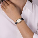 RADLEY Ladies Watch with Gold Dial and Black Leather Strap RY21890