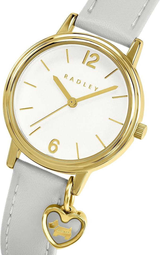 RADLEY Ladies Watch with White Dial and Grey Leather Strap RY21998A