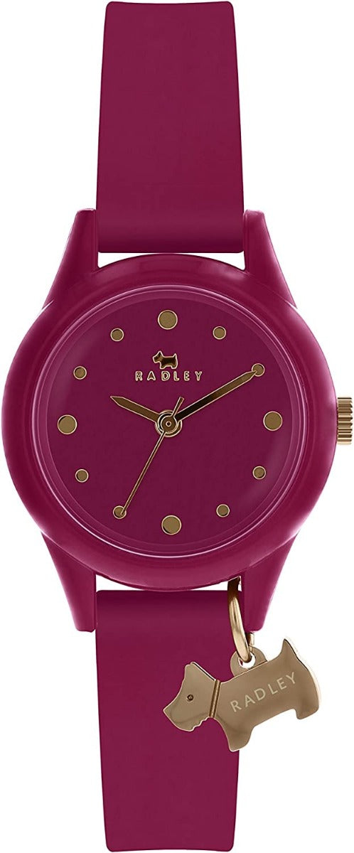 Radley Ladies Watch with Pink Dial and Pink Silicone Strap Watch RY2636