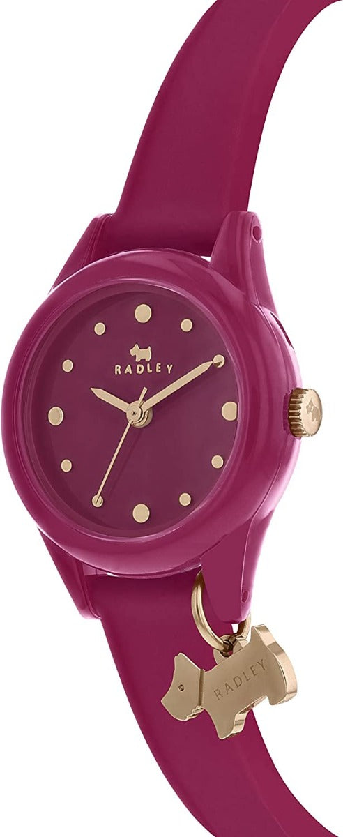 Radley Ladies Watch with Pink Dial and Pink Silicone Strap Watch RY2636