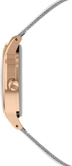 Cloc Menywod Radley gyda Deial Aur a Strap Milanese Dur Di-staen Arian RY4588A
