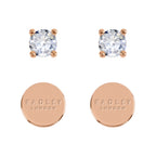Radley Ladies Gift Set with Mother of Pearl Dial and Silver Milanese Strap and Earrings Set RY4593A-SET