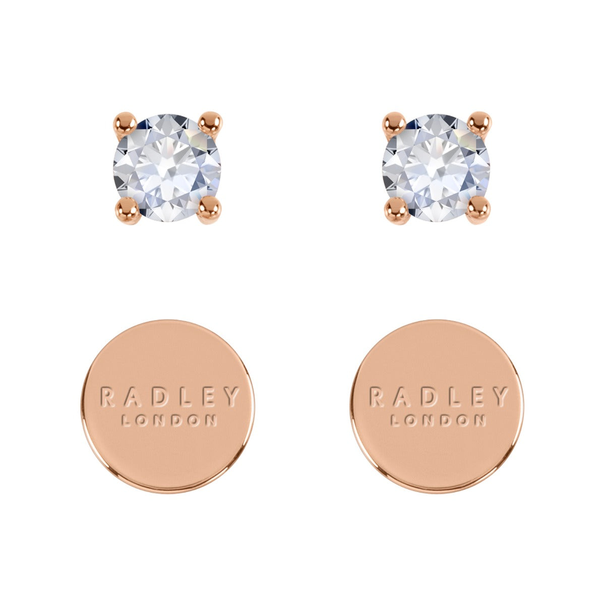 Radley Ladies Gift Set with Mother of Pearl Dial and Silver Milanese Strap and Earrings Set RY4593A-SET
