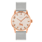 Radley Ladies Watch with Pink Dial and Silver Stainless Steel Milanese Strap RY4603A