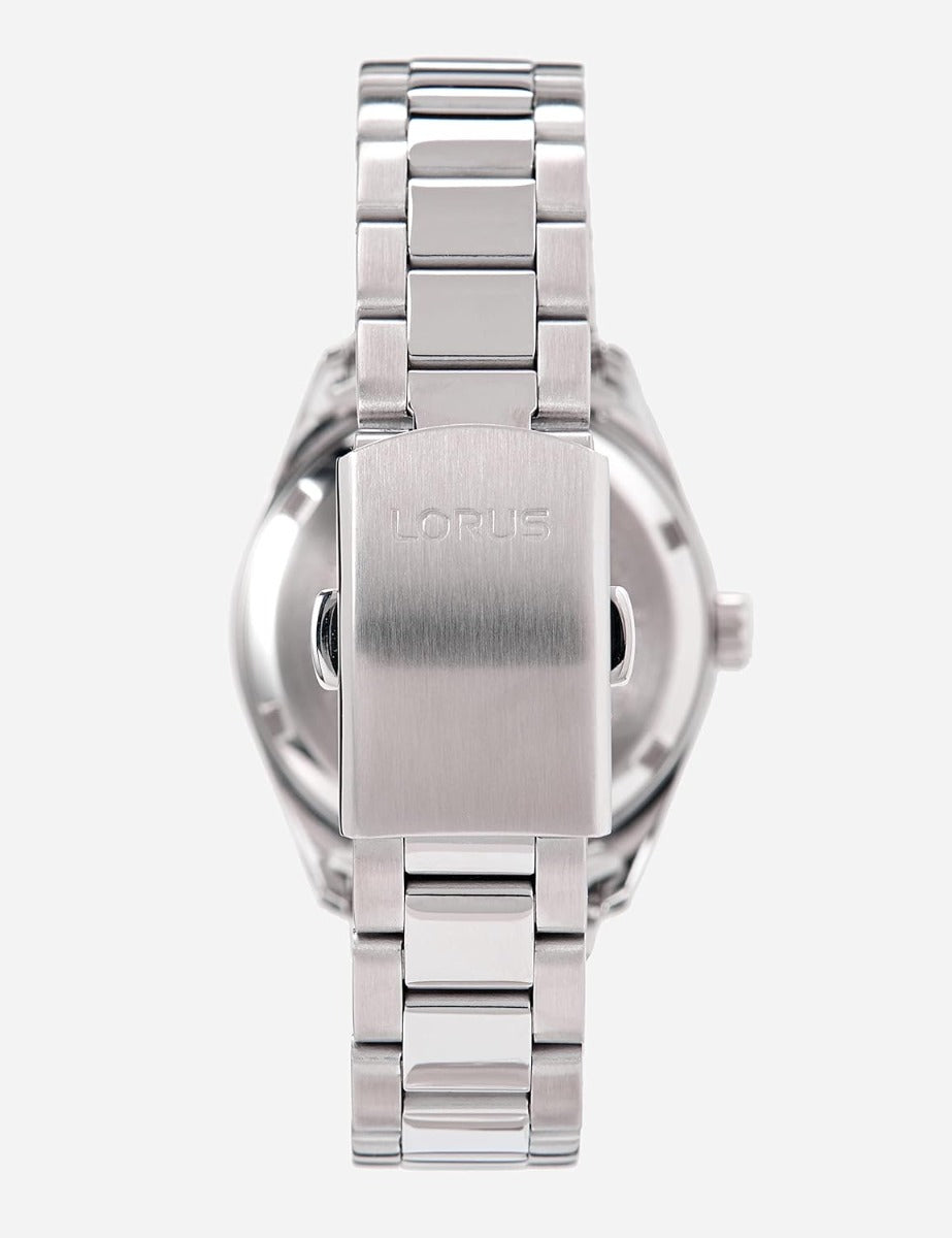 Lorus Ladies Solar Watch with White Dial and Silver Bracelet RY503AX9