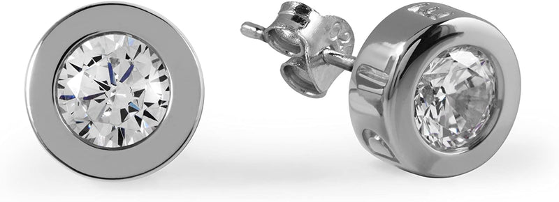Clustdlysau Styd Sterling Arian Cerrig Radley Fountain Road RYJ1001